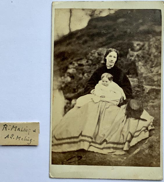 11 carte de visite photographs Maling Family of Christchurch New Zealand circa 1870's